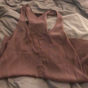 Sheer racer back top